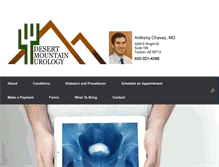 Tablet Screenshot of desertmountainurology.com